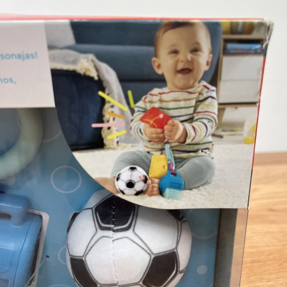 Fisher Price Just For Kicks Soccer Infant Toy Gift Set NEW